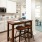 Kitchen with stainless steel appliances and tiled backsplash